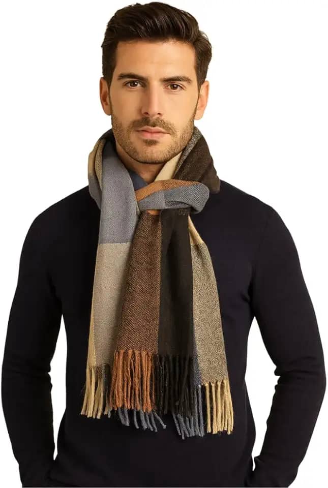 Cachecol Masculino Xadrez Premium