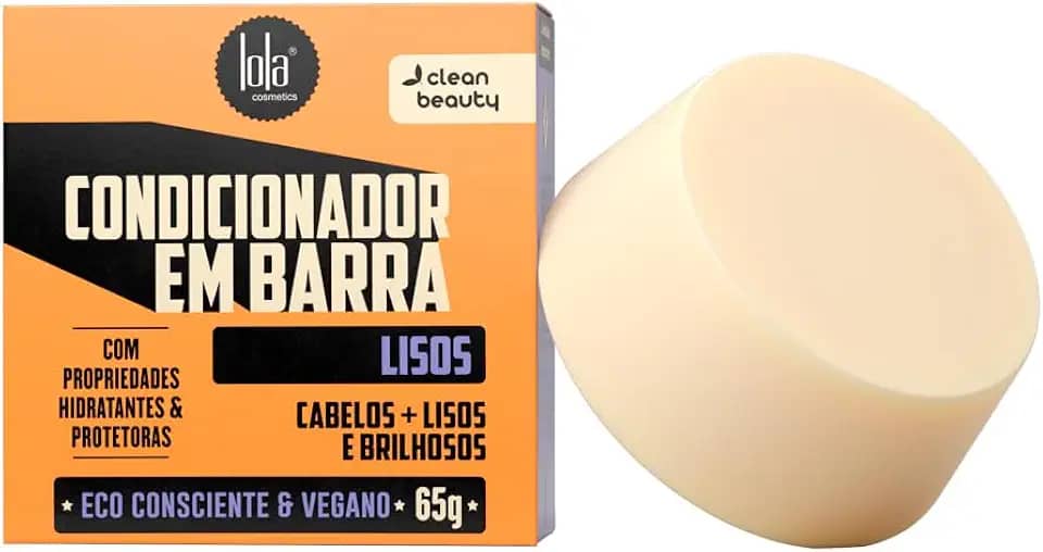 Condicionador em Barra para Cabelos Lisos 90g, Lola Cosmetics