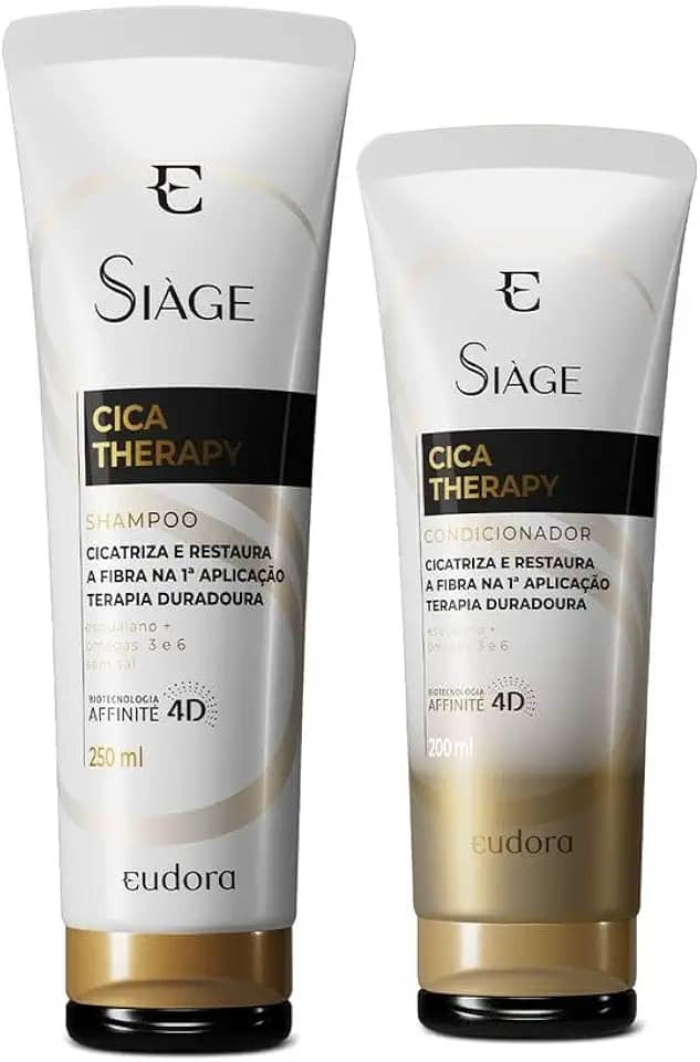 Eudora Kit Siàge Cica-Therapy: Shampoo 250ml + Condicionador 200ml