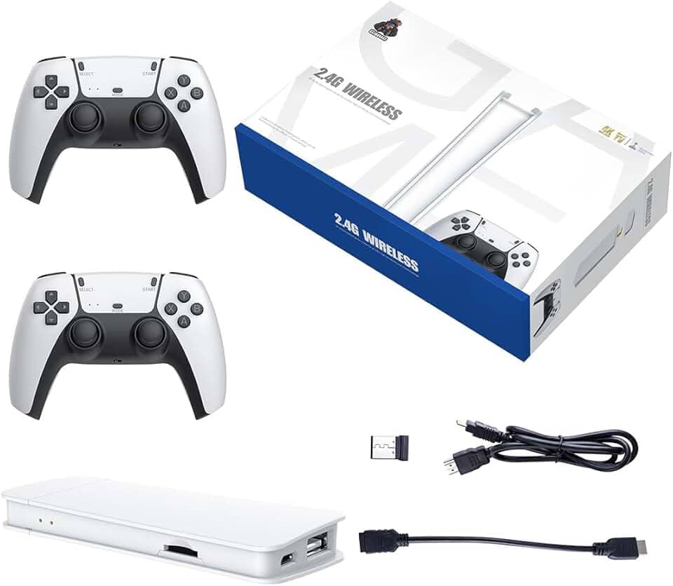 Bastão de jogo retrô M15, saída HDMI 4K e controle sem fio, console de videogame Plug and Play com mais de 30.000 jogos, console de jogos Arcade (128G)