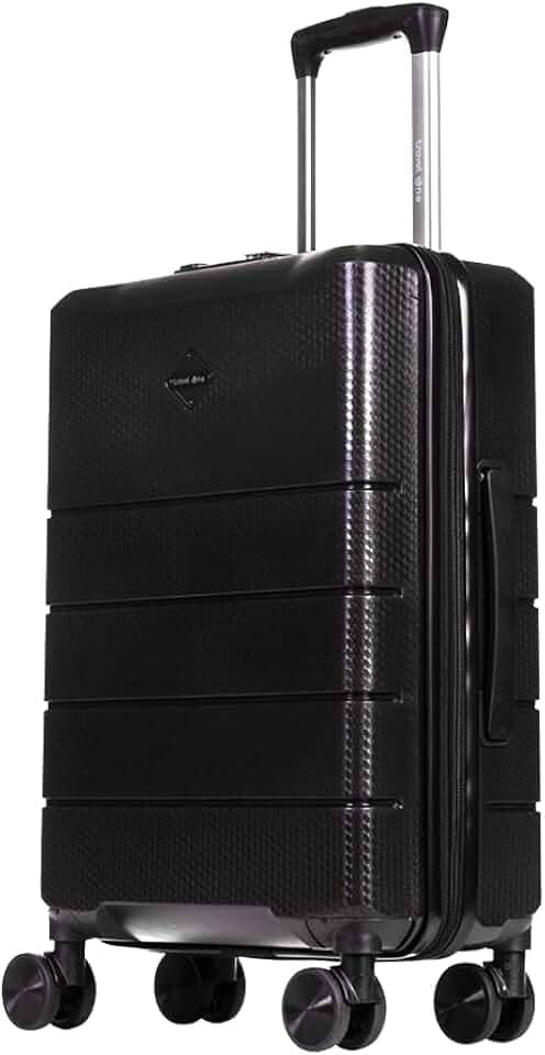 Mala de Viagem de Bordo 10kg Sestini em Polipropileno, Rodas Duplas 360°, Cadeado TSA