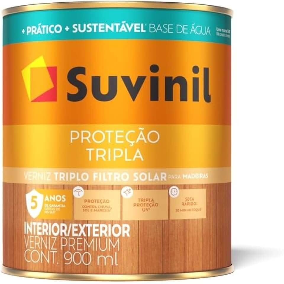 Verniz seca rapido Imbuia 900ml Suvinil base água