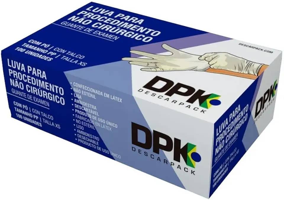 Luva Procedimento de Latex Descarpack c/100 un