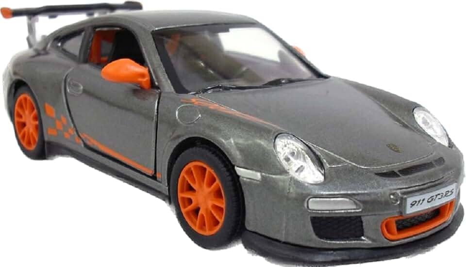 KiNSMART - Porsche 911 GT3 RS 1:36 Scale 5" Die Cast Metal Model Toy Sports Car (Grey)