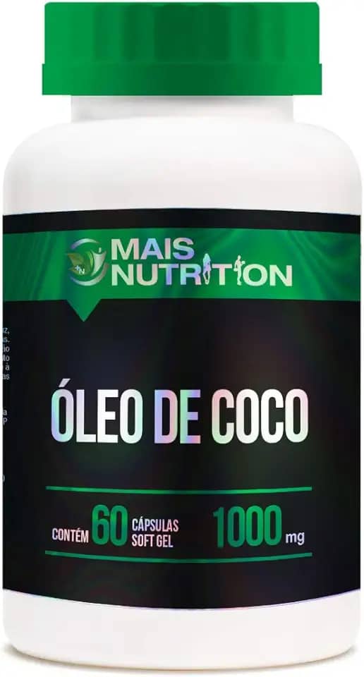 Oleo de Coco 1000 mg 60 capsulas softgel Mais Nutrition