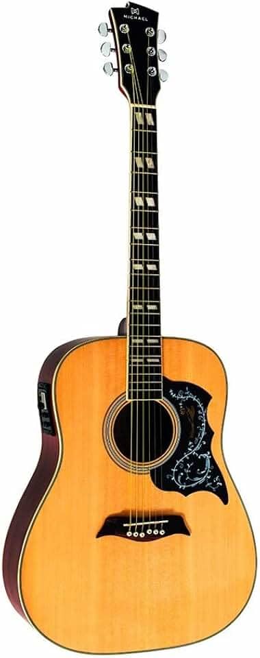 VIOLÃO ELÉTRICO MICHAEL GALAXY FOLK COM CUTAWAY VM925DT ST