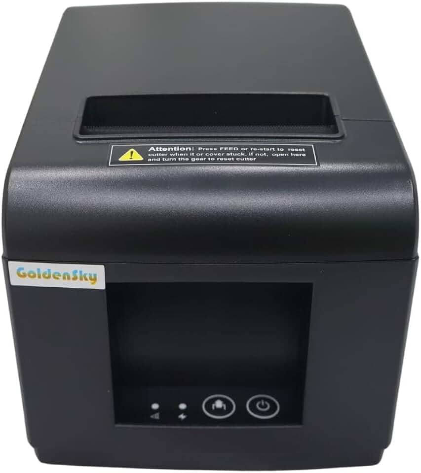 Impressora Não Fiscal Térmica de Recibos 80mm Com Guilhotina Goldensky T80E Serial-USB Ethernet