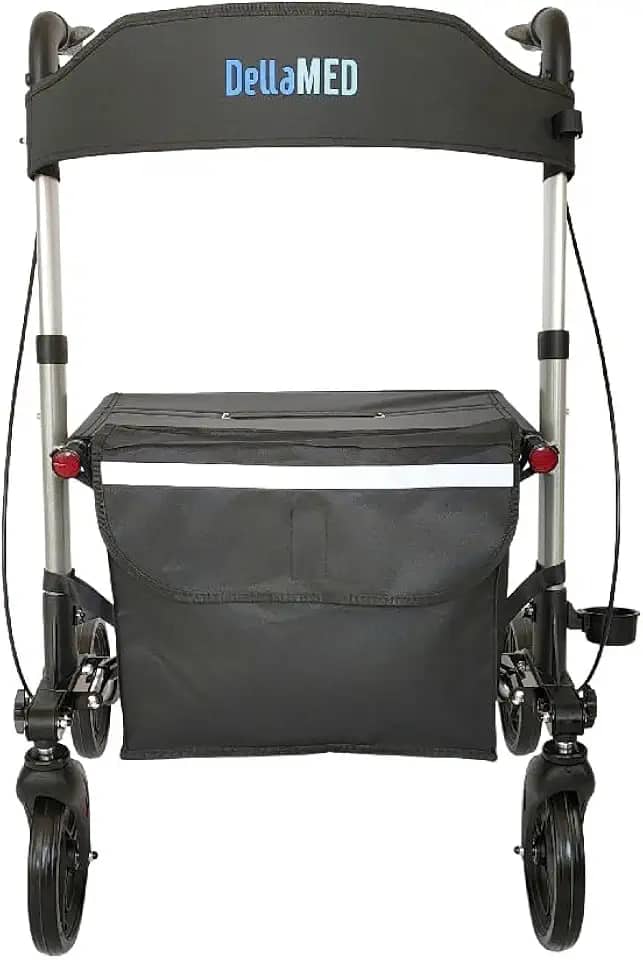 Andador de Alumínio Compacto 4 Rodas até 135 Kg D14 Dellamed