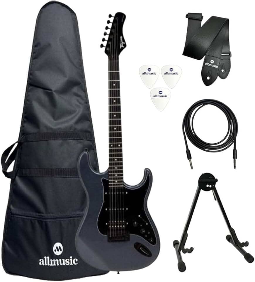 Kit Guitarra Tagima Sixmart Deep Silver + Capa Allmusic + Acessórios