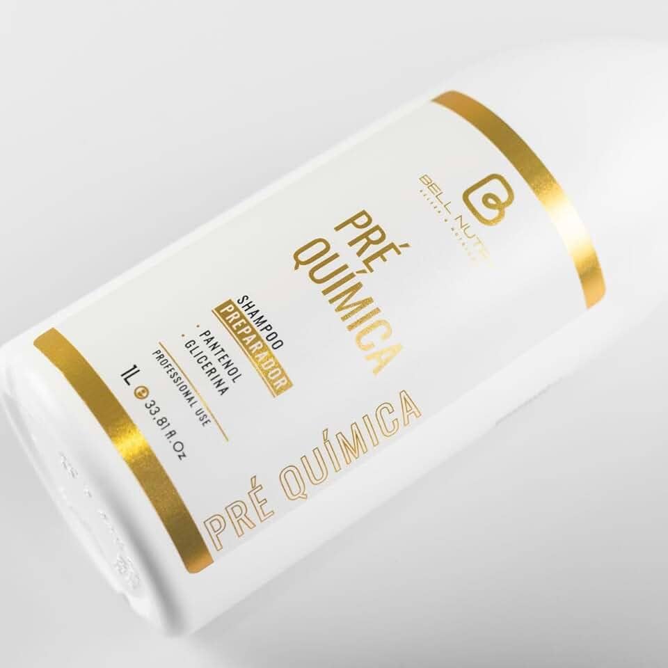 Shampoo Pré-Química (Antí-Resíduos) 1L Com Pantenol e Glicerina | Bell Nutry