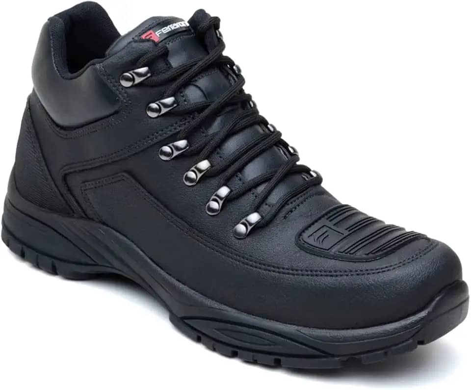 Tenis Masculino Bota Coturno Moto Trilha Robusto E Duravel Preto