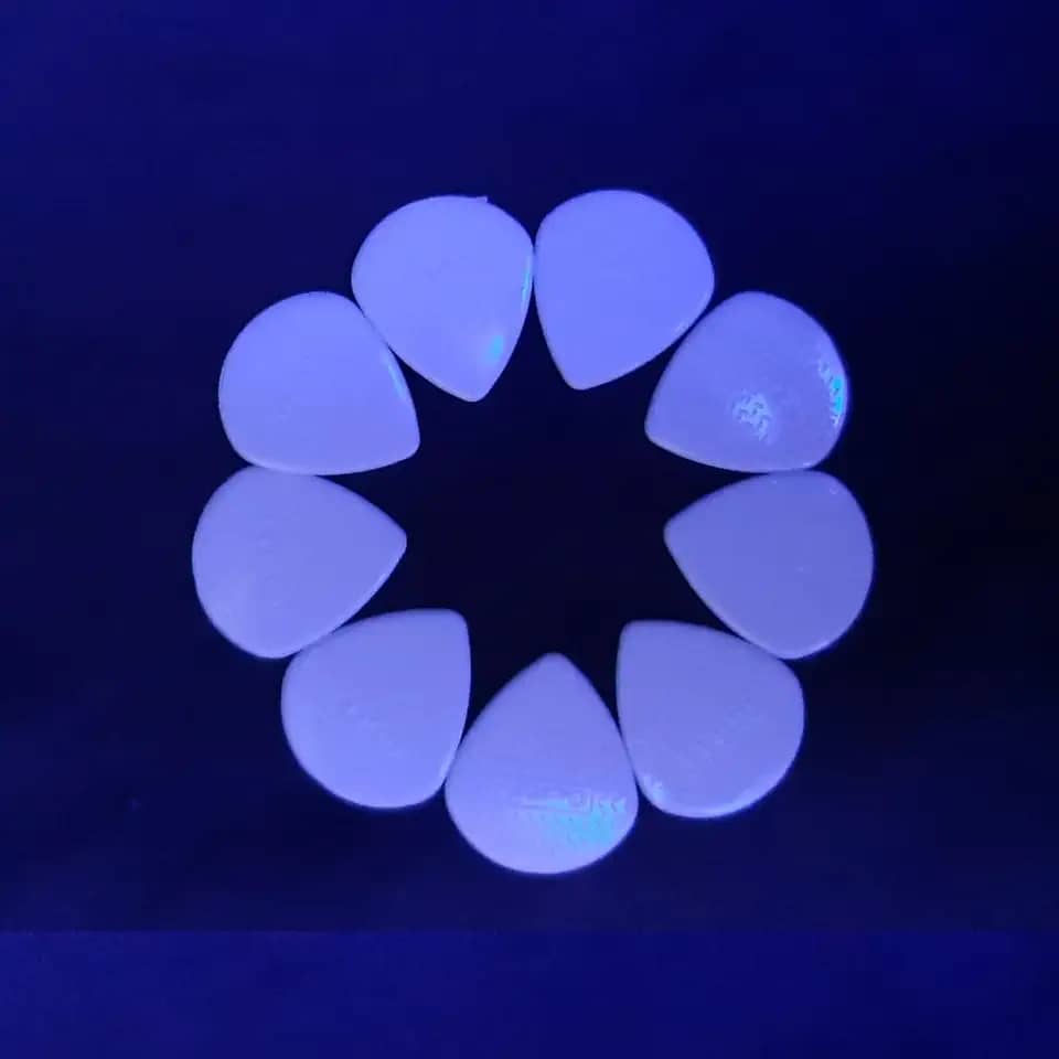 Kit 10 Palhetas Guitarra Jazz XL Ultra Grip 1.2 MM Delrin Branca Gutti Guitar Picks