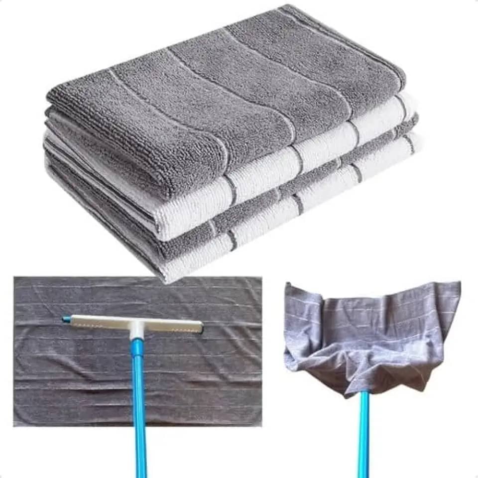 Kit 4 Super Panos De Chão Grandes Em Microfibra SELLNEEDS