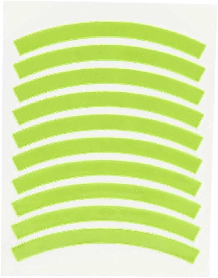 Adesivos refletivos de bicicleta Kids Balance adesivos adesivos de roda de bicicleta fitas de segurança acessórios de bicicleta de equilíbrio amarelo fluorescente