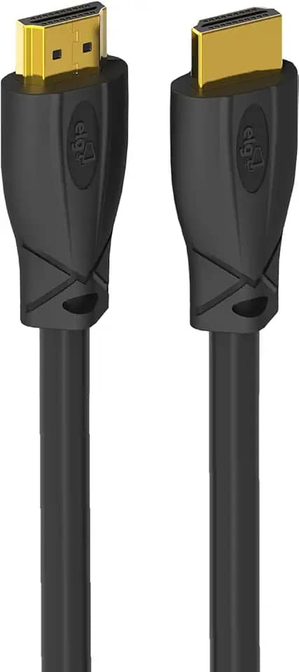 Cabo HDMI 2.0V, Áudio e Vídeo, 4K, 2K, 3D Ready, FullHD, 18Gbps High Speed, Conectores Banhados a 24K, Comprimento de 10 metros, Preto, HS20100, ELG