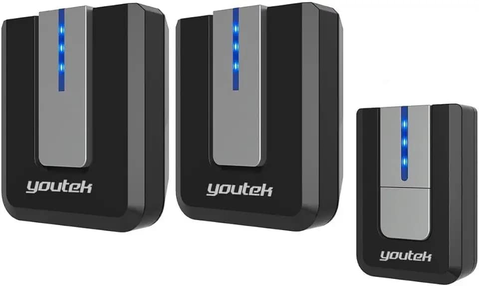 Campainha Sem Fio Dupla Até 300 Mts 52 Toques 2 Receptores Longo Alcance