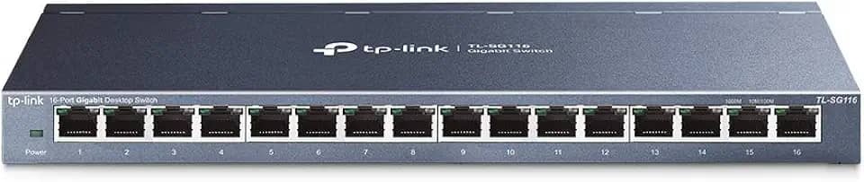 Switch 16 portas TP-LINK TL-SG116 GIGABIT Mesa