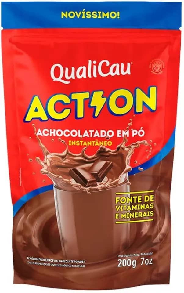 Qualicau Achocolatado Em Pó Sem Lactose Action 200g