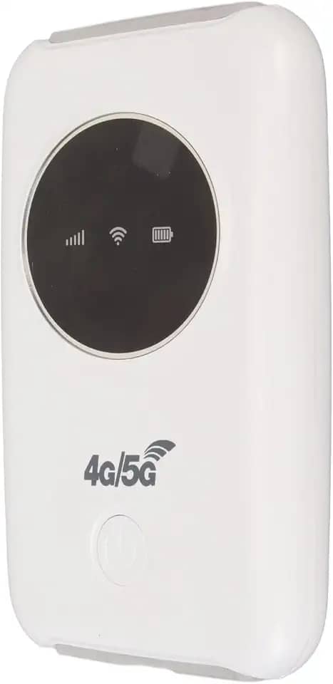 Slot para cartão SIM 5G desbloqueado, roteador portátil 300Mbps LTE USB, bateria de 3200 mAh, até 10 dispositivos, para viagens, transmissão ao vivo ao ar livre