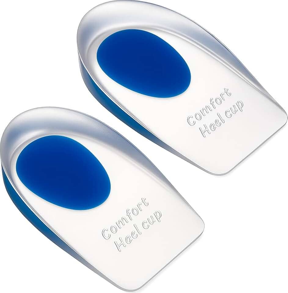 Palmilha Ortopédica de Silicone Gel e Alívio de Dor Calcanhar Conforto para Sapato Esporão Calçado Anti Fascite Dor Sking