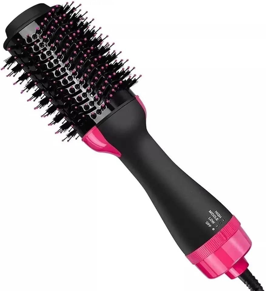 Escova Secadora Alisadora Elétrica Quente Para Cabelo 3 em 1 Seca Alisa E Modela Hair Styler 220v Escova Secadora Alisador Amazon Escova Alisadora