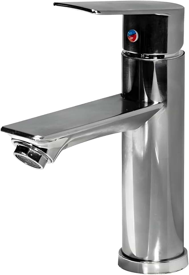 Torneira Banheiro Luxo Inox VMSTARK Quente e Fria Torneira Monocomando para Banheiro em Aço Inoxidável