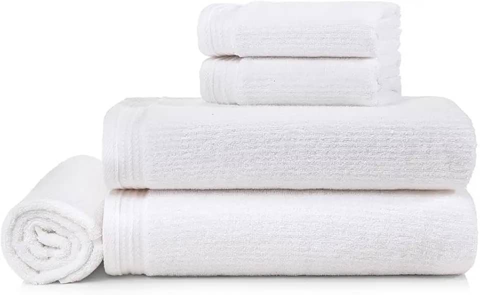 Karsten Jogo de Banho Imperial Branco 100% Algodão 5 peças