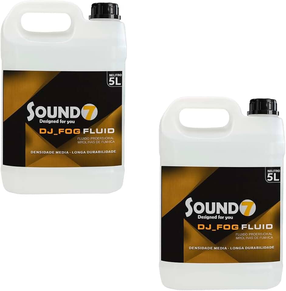 Kit2 Líquido De Fumaça Sound7 Djfog Fluid 5 Litros Densidade (TUTTI)