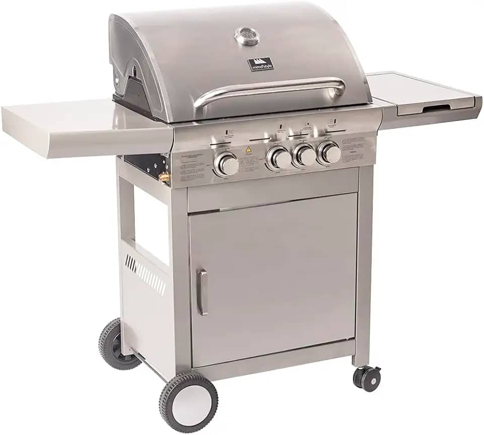 Mimo Style, Churrasqueira Inox a Gás de Carrinho com 3 Queimadores