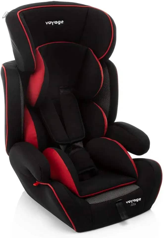 Cadeirinha Automotiva Alfa Voyage Preto e Vermelho Para Crianças De 9 A 36 Kg