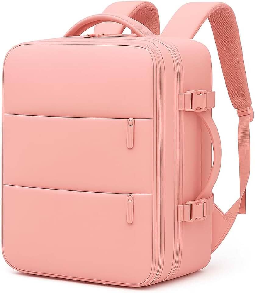 Mochila de viagem grande para mulheres e homens, mochila de mão, mochila de caminhada, Compartimento para Notebook, Sapatos e Entrada USB, para viagens, Cinza, 25L, Mochilas de viagem