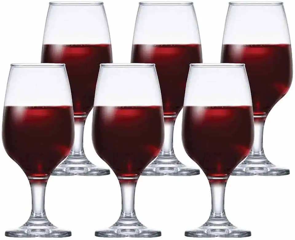 Ruvolo Taça de Vinho para Degustação, Conjunto com 6 Peças, 215ml, Vidro