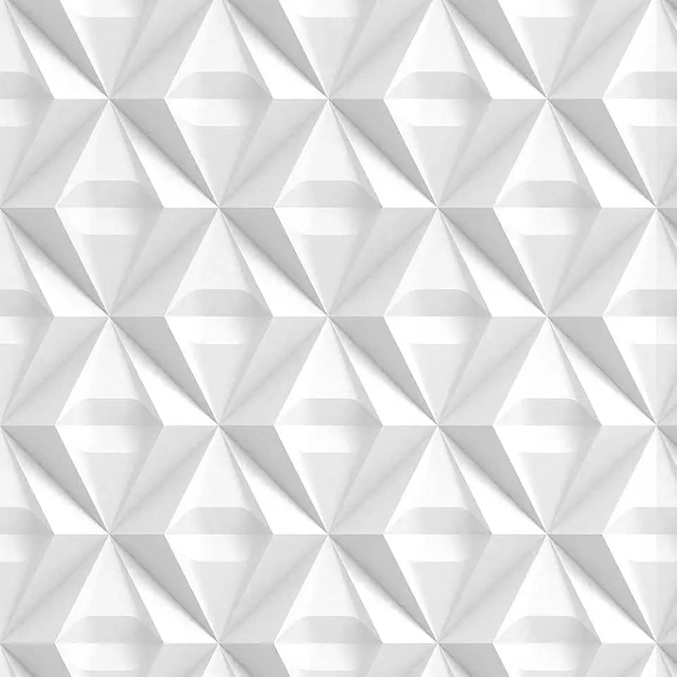 Papel de Parede Adesivo Autocolante Vinílico Efeito 3D Triangulo Decoração Quarto Sala Escritório 3 Metros
