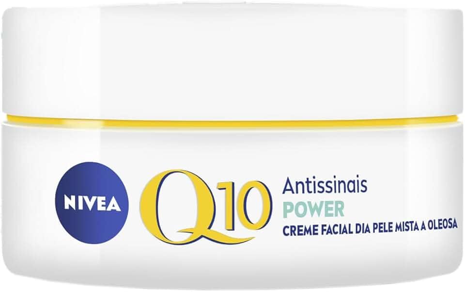 NIVEA Creme Facial Antissinais Q10 Power Dia FPS 30 Pele Mista a Oleosa 50g - Reduz rugas e linhas de expressão, hidrata intensivamente e ajuda a controlar o brilho da pele