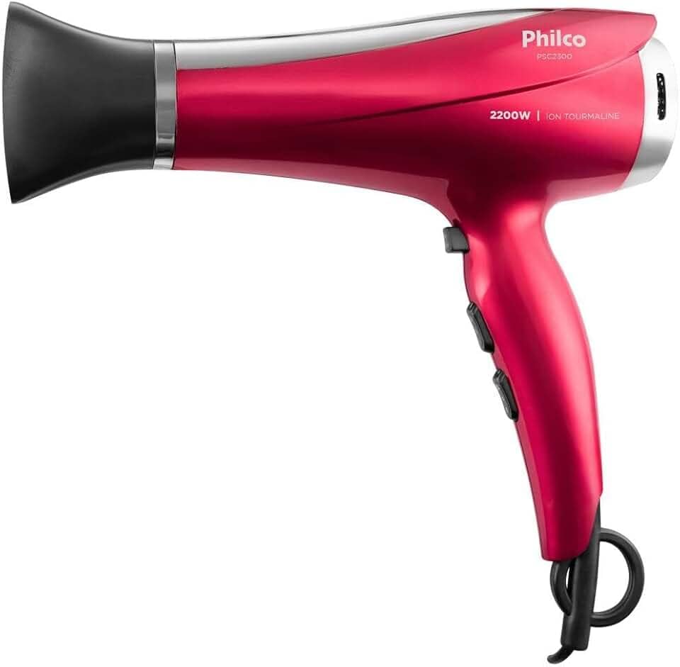 Secador de Cabelos Philco Bivolt 2200W PSC2300 Motor DC Bivolt
