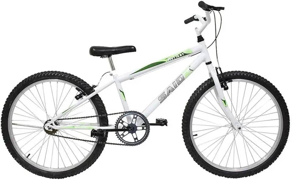 Bicicleta Aro 24 Bike Sem Marchas Feminina e Masculina Saidx Premium, Quadro em Aço, Freio V-Brake