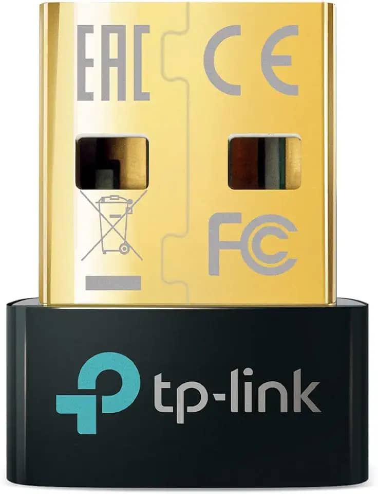 TP-Link Adaptador USB Bluetooth para PC – Receptor Dongle Bluetooth 5.4, Plug and Play, Design Nano, EDR e BLE, suporta Windows 11/10/8.1/7 para desktop, laptop, PS5/PS4/Xbox (UB500)