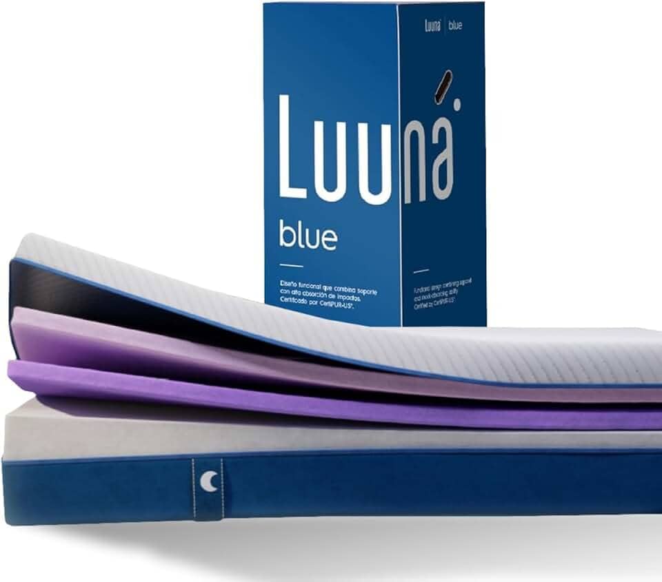 Colchão Casal Luuna Blue, Garantia 10 Anos, Firme Confortável, Bloqueio de Movimentos - 138x188cm