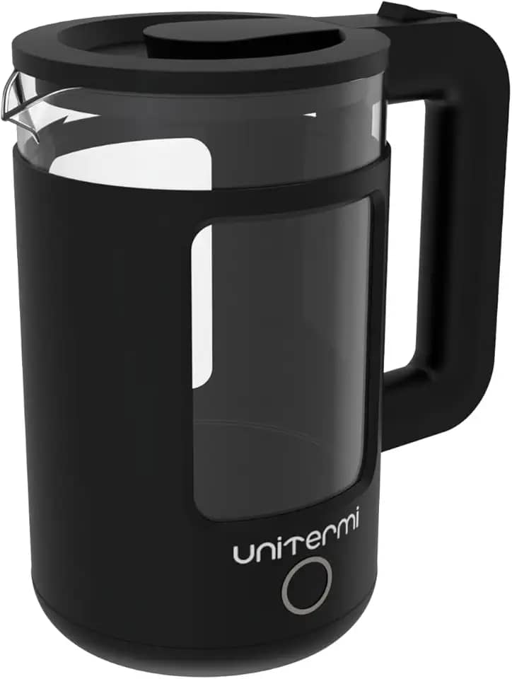 Chaleira Elétrica Inox e Vidro 1,5L 110V Unitermi (PRETA)