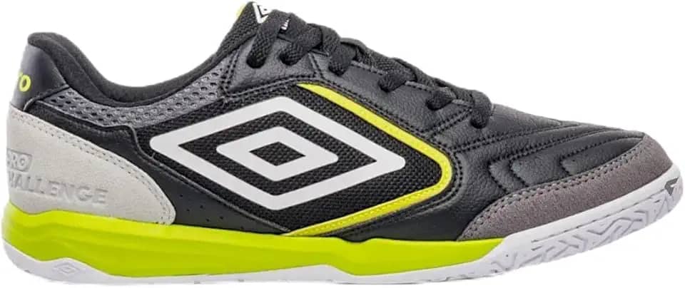 Chuteira Umbro Futsal Pro Challenge Uptake Preto Verde Limão e Branco