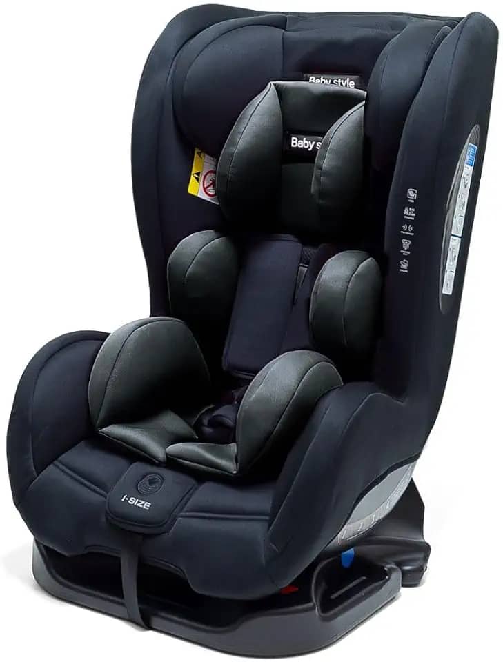 Bebê Conforto Infantil Cadeira P Carro 0-36kg Até 12 Anos Reforçado Bebê Criança Reclinável Passeio Automóvel Conforto (Preto)