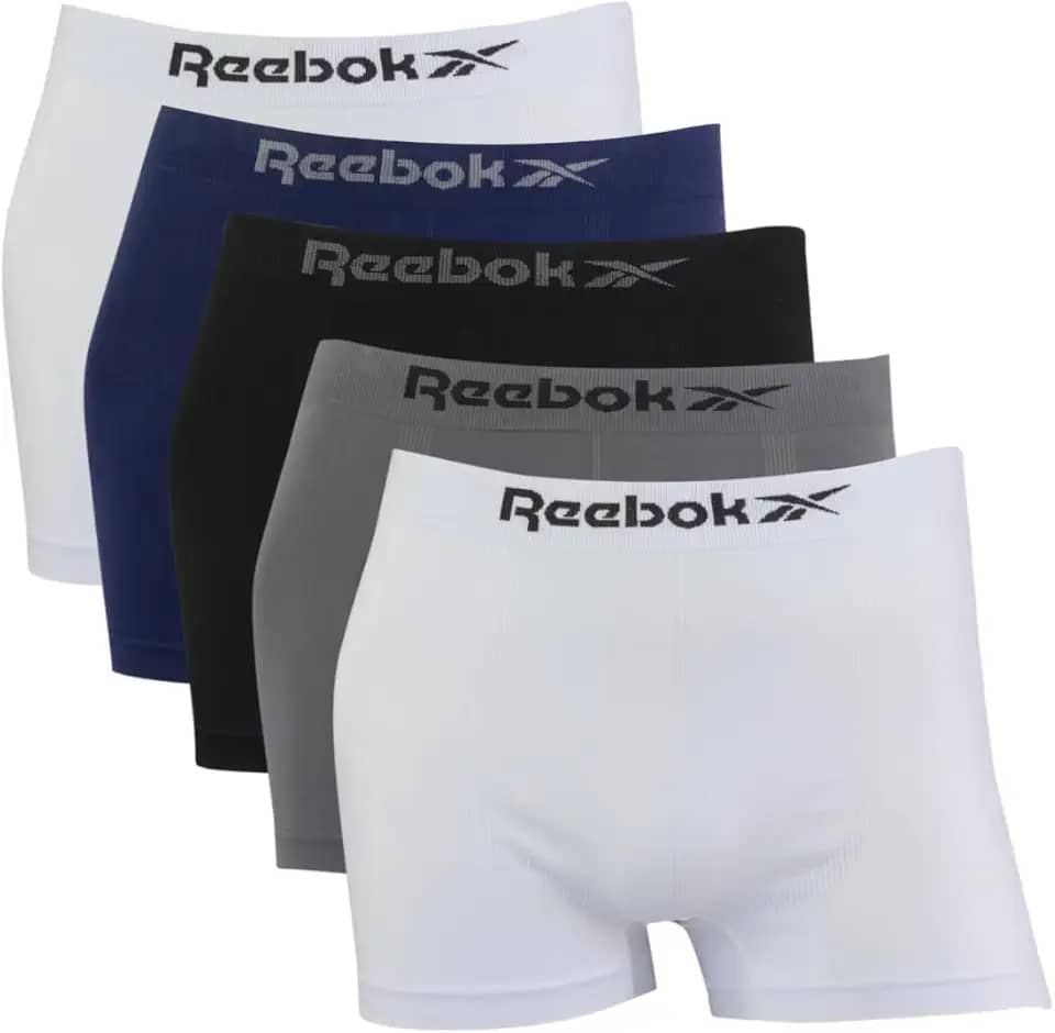 Kit 5 Cuecas Reebok Boxer Classic Microfibra Sortido Sortido