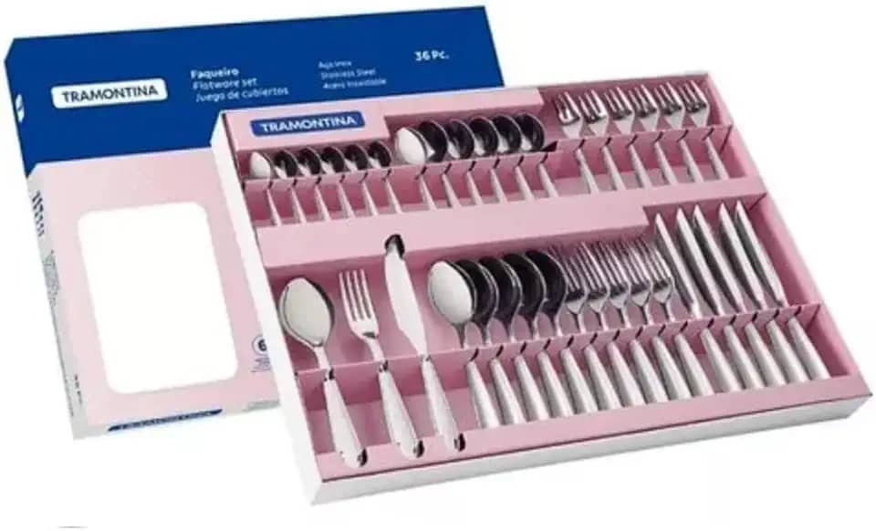 Faqueiro Aço Inox 36 Peças Laguna