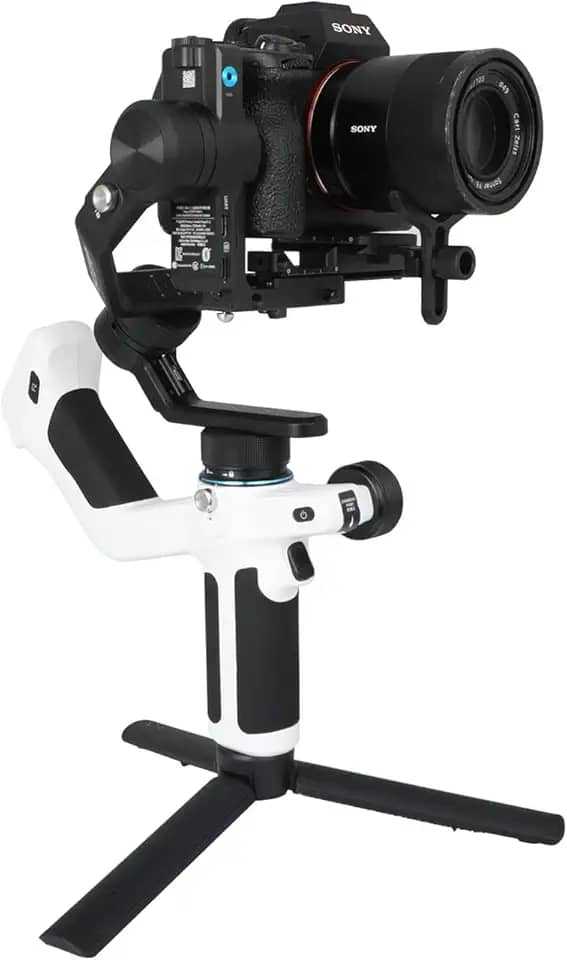 SCORP-Mini-2 Gimbal portátil estabilizador de 3 eixos com rastreamento IA para câmera sem espelho e bolso como Sony, Canon, Nikon, Panasonic, para câmera de ação como GoPro e smartphone, carga