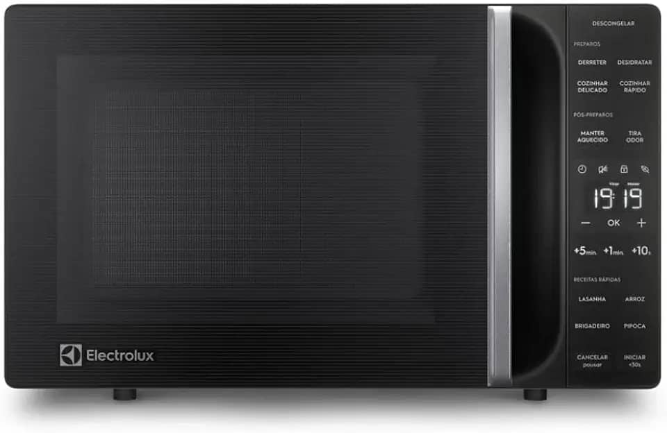 Micro-ondas Electrolux 23L Preto Efficient com Descongelamento Assistido (ME23P) - 127V