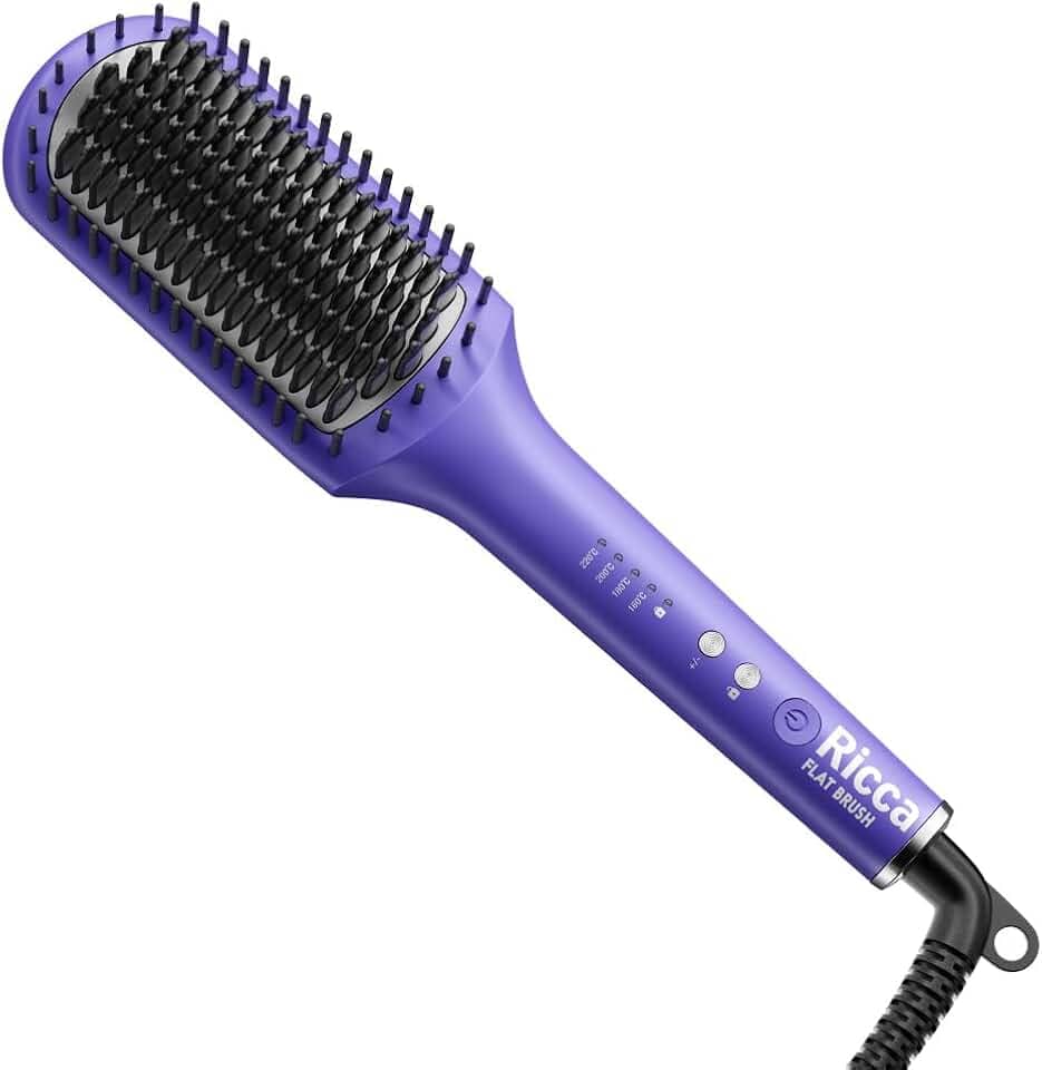 Ricca Flat Brush Escova Alisadora