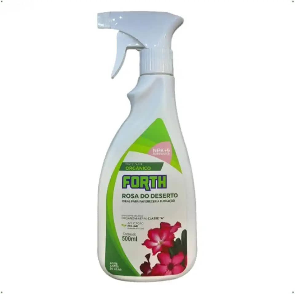 Fertilizante Adubo Forth Rosa Do Deserto Pronto Uso 500ml Npk + Micronutrientes Para Flores Bonitas