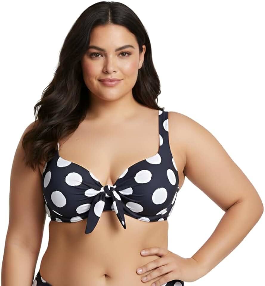 Top Feminino Plus Size Bojo Reforçado Sustentação Alça Ajustável Push Up Biquíni Praia Piscina Verão