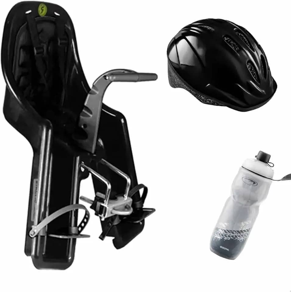 Cadeirinha Dianteira Refactor Baby Bike Bicicleta Criança Preta