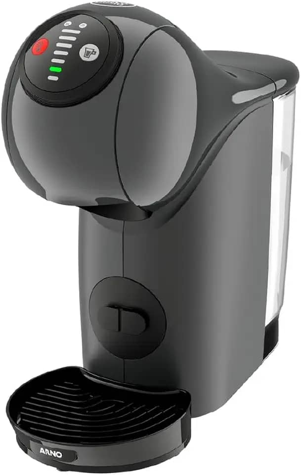 Cafeteira Arno Nescafé Dolce Gusto Genio S Basic Grafite DGS5, Multibebidas, 15 Bars, Função XL, Tanque Removível, Função Eco Mode, 110V
